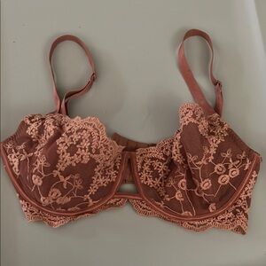 Intimately FP Elegant Lace Underwire Bra - Brown‎ 32DD